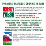 Jersey Fresh Farmers’ Markets Opening in June