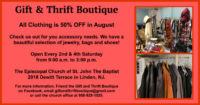 50% Off All Clothing in August