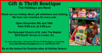 December Sales at the Gift & Thrift Boutique