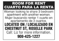 Room for Rent in Roselle Park
