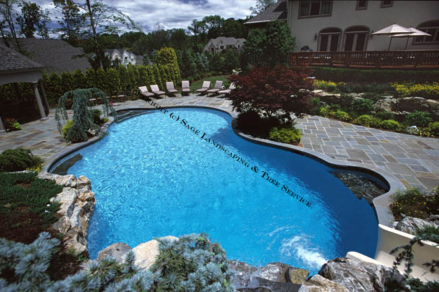 Concrete Pool Construction - Sage Landscaping - Watchung NJ