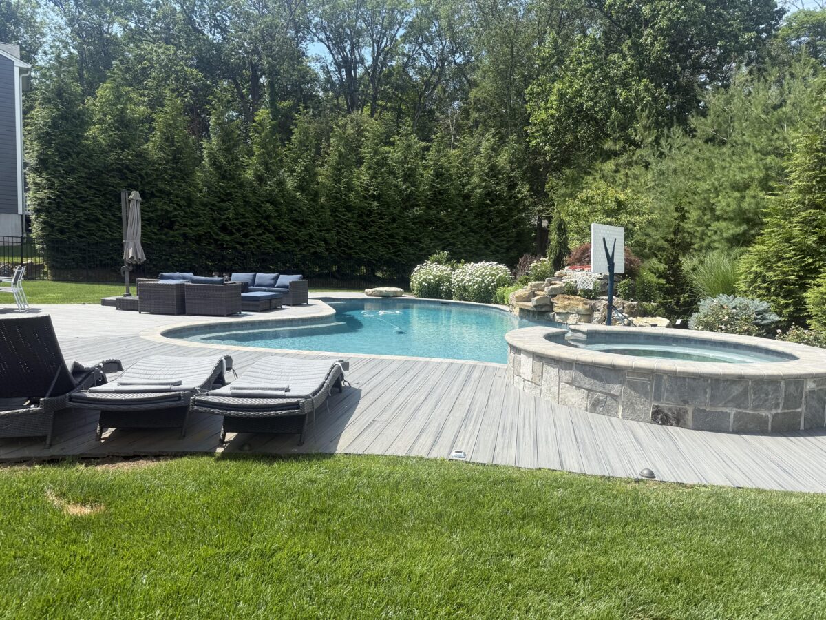 Pool and Spa Project Completed By Sage Landscaping in Somerset County NJ - Sage Landscaping